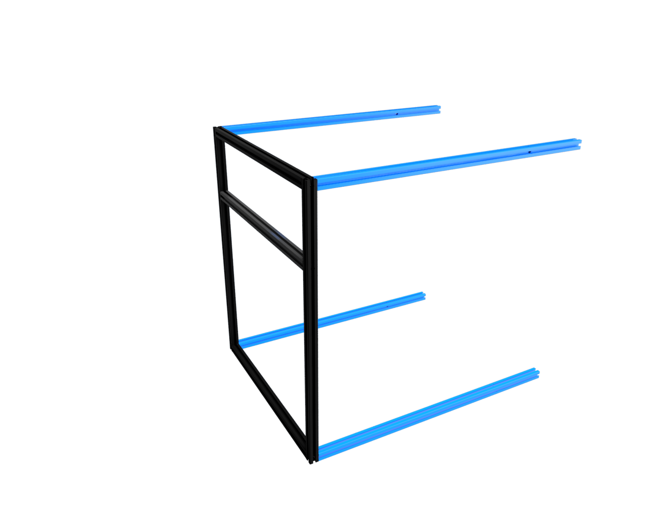 Step 2 – Add 4 horizontal extrusions